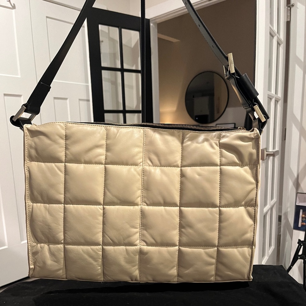 AllSaints Edbury Leather Quilted Shoulder Bag